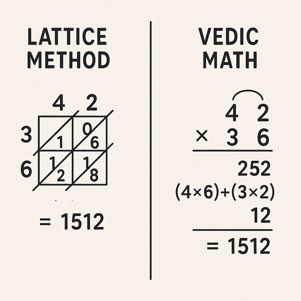 image representing Lattice Method vs. Vedic Math