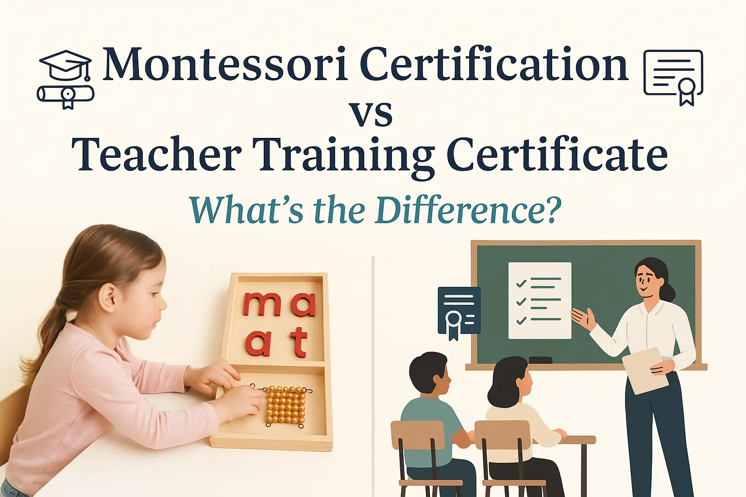 Montessori Certification or Teacher Training? Which is better?